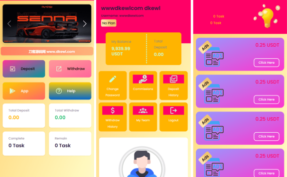 SENNA海外广告奖励投资理财源码/附详细教程